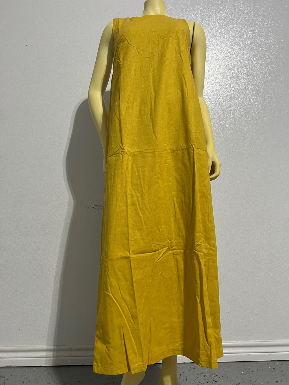 Polo by Ralph Lauren Yellow Sleeveless Maxi Dress